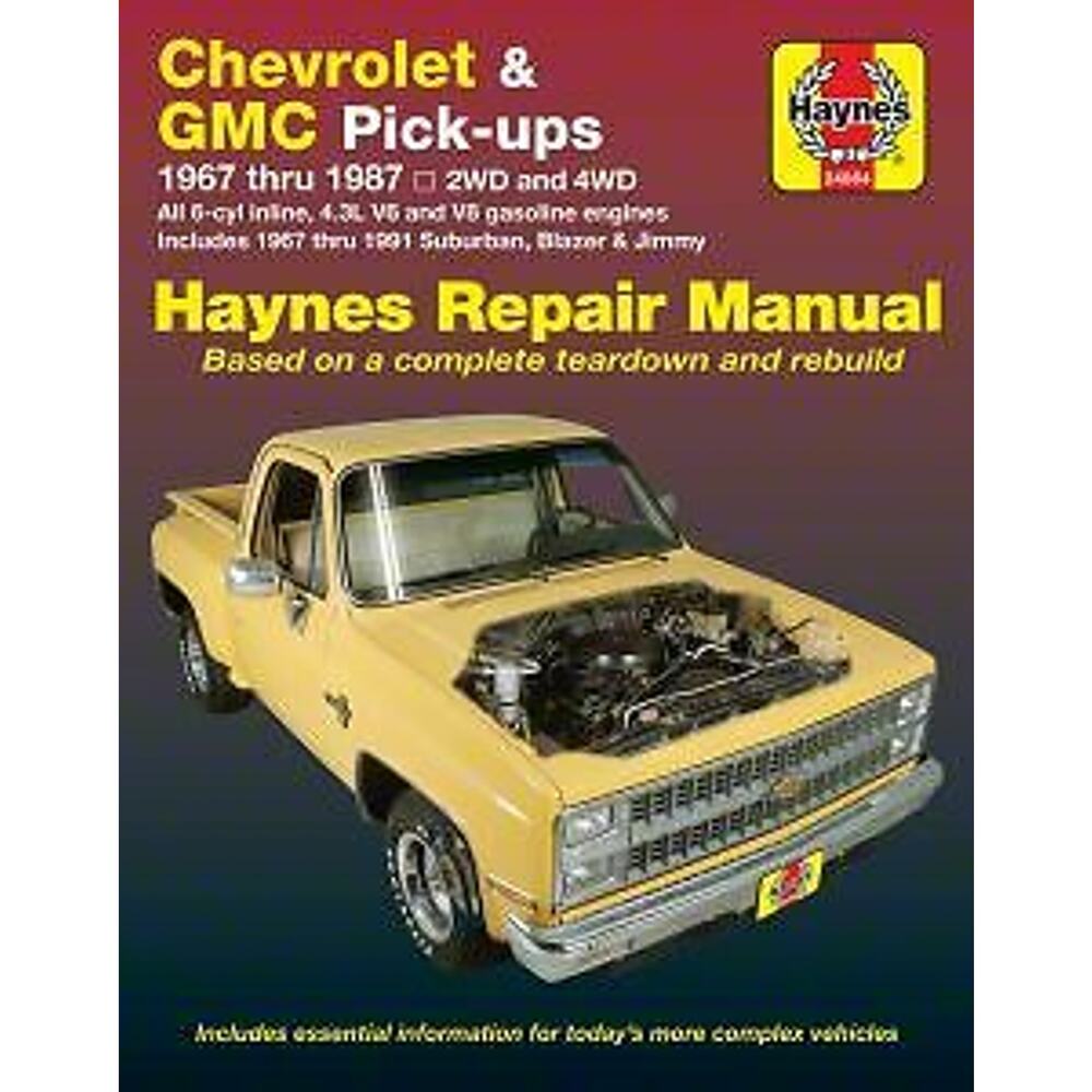 Repair Manual-Base Haynes Chevrolet GMC 67-87